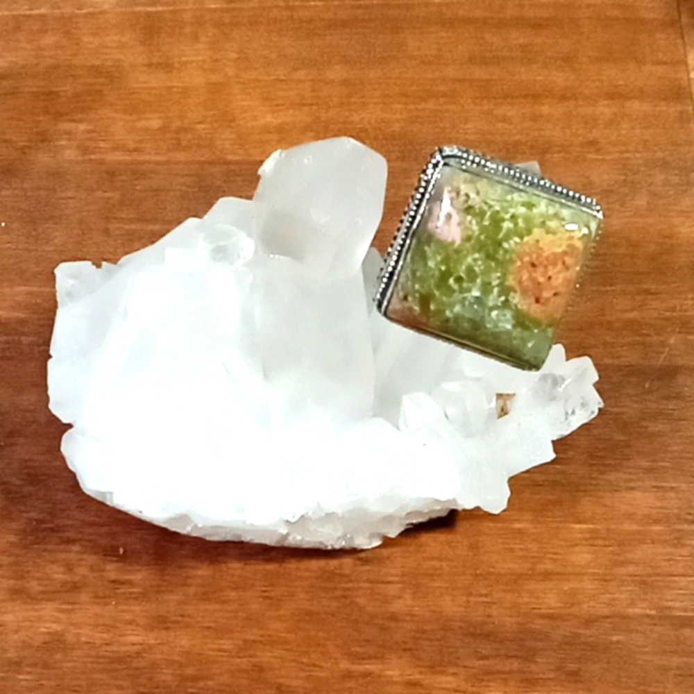 Unakite Ring Size 7